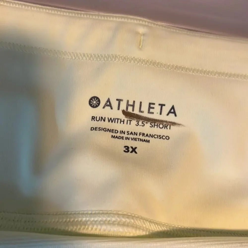 New With Tags Athleta 3X Neon Run With It 3.5” Athletic Shorts - Picture 12 of 15